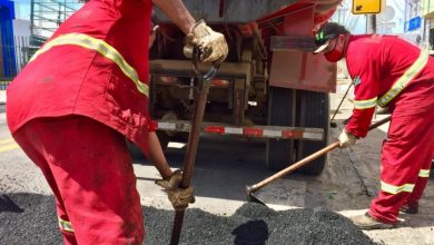 Photo of Infraestrutura aplica mais de 190 toneladas de asfalto para reparar vias na cidade