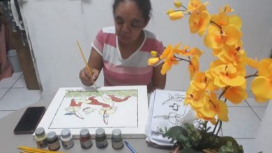 Photo of Grupo de idosas capoeiristas participam de exposição virtual de pintura em tela