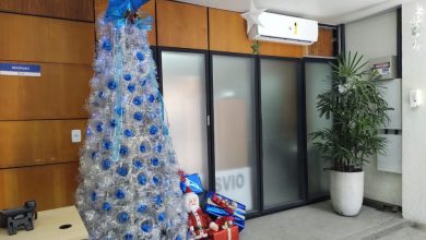 Photo of Clima natalino: Materiais recicláveis decoram prédio da Secretaria de Desenvolvimento Sustentável