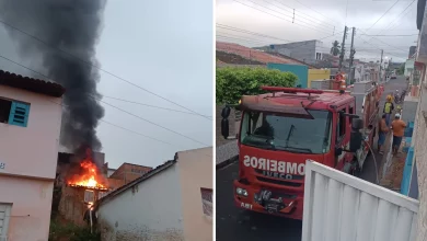Photo of VÍDEO: homem tem parte do corpo queimado em incêndio em residência no interior de Alagoas